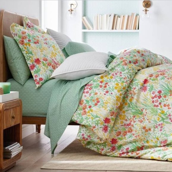 The Company Store Company Cotton Paige Floral Cotton Percale Sham - Picture 3 of 6